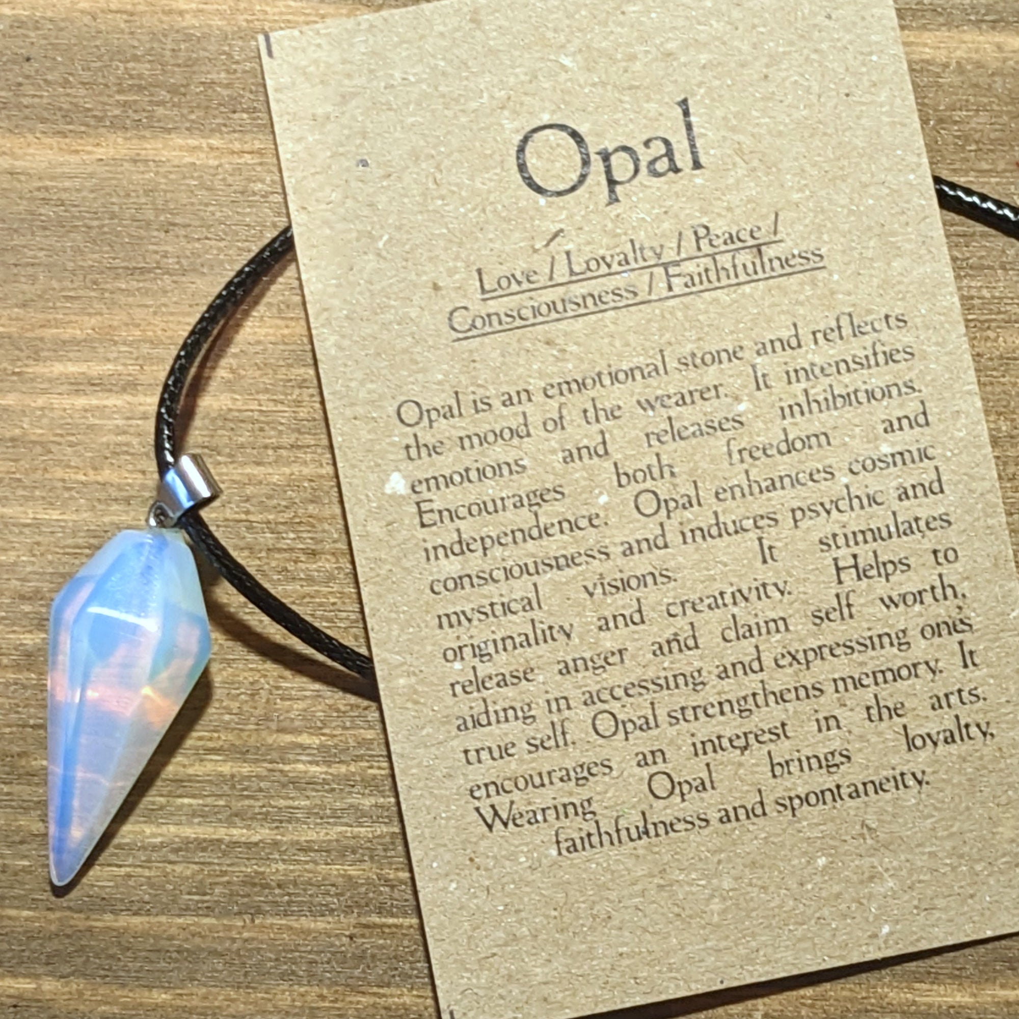 Opal Crystal and CZ Pendant Necklace and Earring Set
